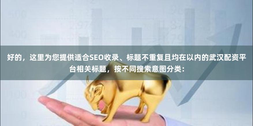 好的，这里为您提供适合SEO收录、标题不重复且均在以内的武汉配资平台相关标题，按不同搜索意图分类：